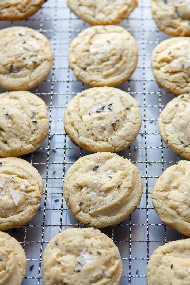 lavender white chocolate cookies