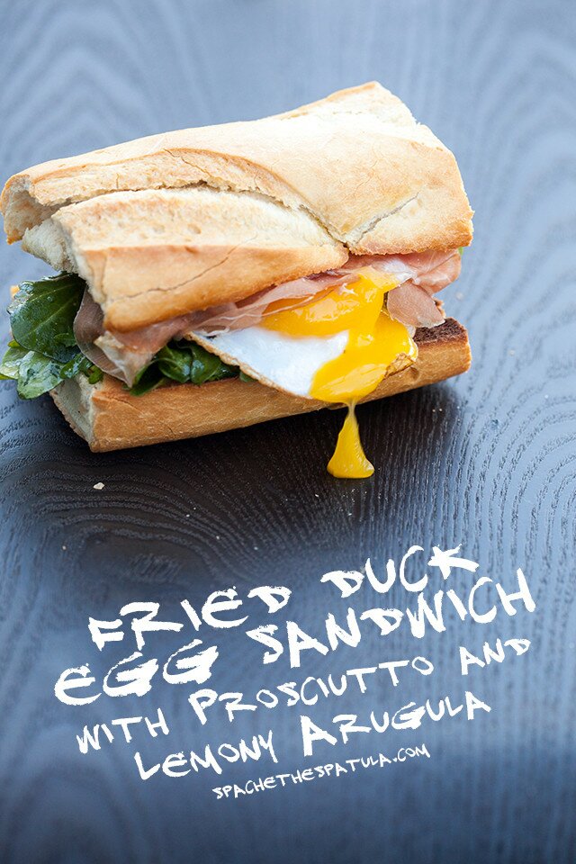 Fried Egg, Prosciutto, and Red Pepper Jam Breakfast Sandwich