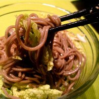 Sesame Soba Noodles with Napa Cabbage