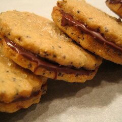 Brown Sugar Poppyseed Sandwich Cookies