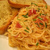 Capellini with Artichoke Hearts in a Tomato Cream Sauce