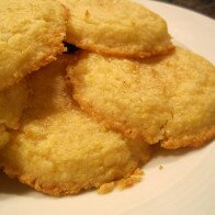 Lemon Cornmeal Shortbread Cookies