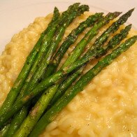 Lemon Risotto with Roasted Asparagus