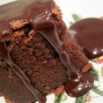 Mascarpone Brownies with Honey-Chocolate Sauce