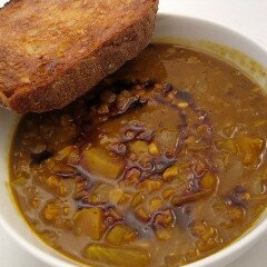 Curried Pumpkin Lentil Soup