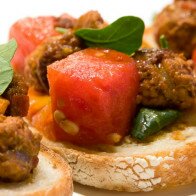 Spanish Tostadas with Chorizo and Watermelon