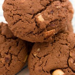 Chocolate Cinnamon Hazelnut Cookies