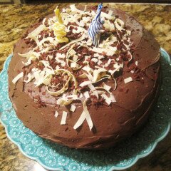 Coffee-Chocolate Layer Cake with Mocha-Mascarpone Frosting