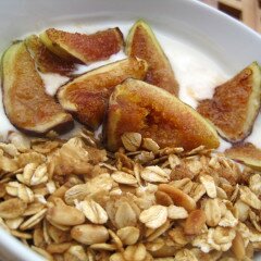 Pine Nut and Black Pepper Granola with Figs and Goat's Milk Yogurt