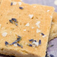 Salted Honey Lavender Shortbread