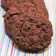 Coconut Double-Chocolate Cookies (Vegan)