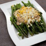 Asparagus with Hazelnut Vinaigrette and Chopped Egg