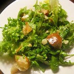 Peppery Green Salad with Manchego Cheese and Sauteed Pears