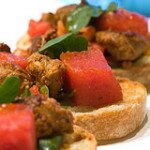 Spanish Tostadas with Chorizo and Watermelon