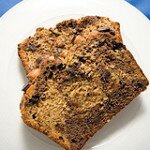 Dark Chocolate Peanut Butter Banana Bread