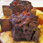 Braised Short Ribs over Creamy Goat Cheese Polenta