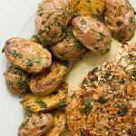 Roasted New Potatoes with Fresh Herb Pesto