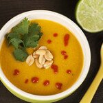 Sweet Potato and Peanut Soup (Vegan)