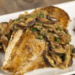 Chicken Breasts with Shiitake-Thyme Cream Sauce 