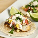 Blackened Mahi Tacos with Corn and Watermelon Salsa