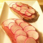 Radish & Prosciutto Tartine