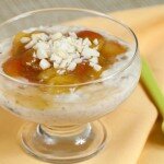 Coconut Rice Pudding with Cherry-Lime Compote