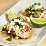 Blackened Mahi Tacos with Corn and Watermelon Salsa