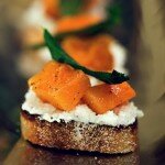 Butternut Squash, Ricotta, and Sage Crostini