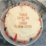 Tropical Carrot Cake with Candied Rainbow Carrots 