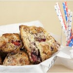 Strawberry-Blackberry Sour Cream Scones