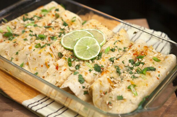 Thai Chicken Enchiladas