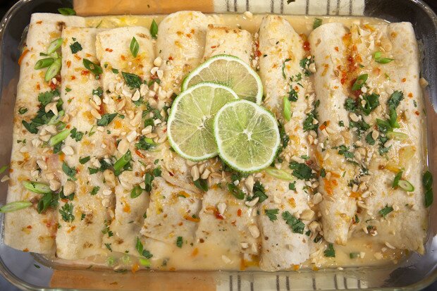 Thai Chicken Enchiladas