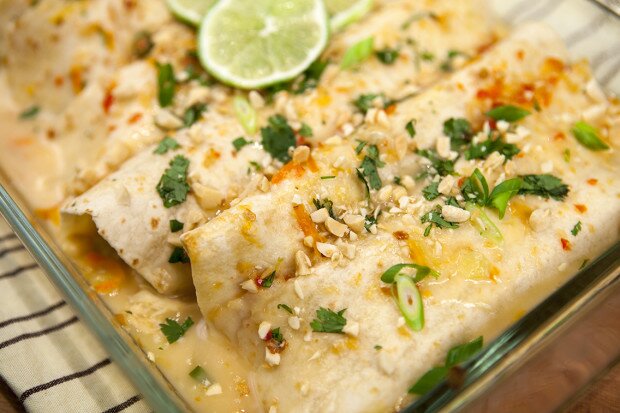 Thai Chicken Enchiladas