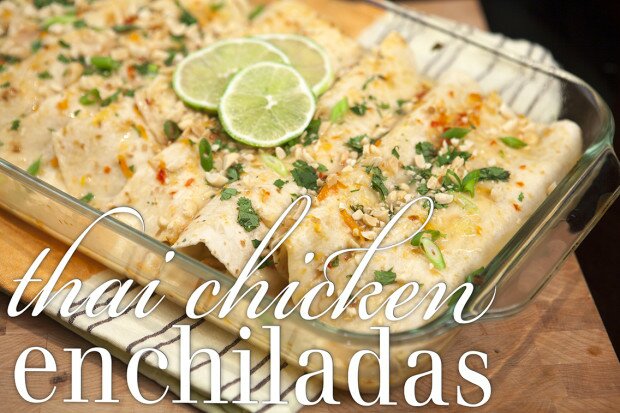 Thai Chicken Enchiladas