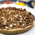 Pumpkin Pie Tart with Candied Ginger Whipped Cream