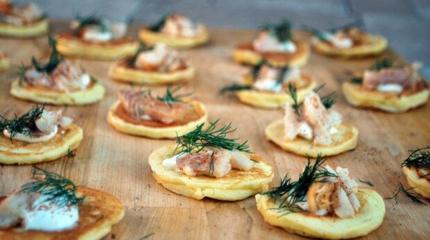 Smoked Whitefish Blinis