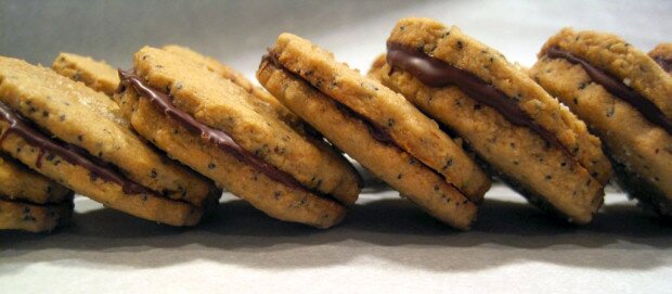 Brown Sugar Poppyseed Sandwich Cookies | www.spachethespatula.com