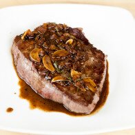 Bison Steaks with Thyme-Marsala Sauce | www.spachethespatula.com #recipe