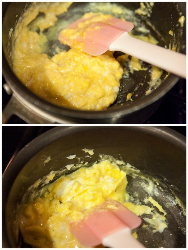 Slow-Scrambled Eggs | www.spachethespatula.com #recipe