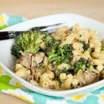 Macaroni & Cheeze with Roasted Broccoli and Criminis | www.spachethespatula.com #vegan #recipe