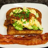 My Favorite Eggs (with avocado and salsa) | www.spachethespatula.com #recipe