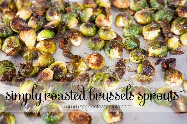 Simply Roasted Brussels Sprouts | www.spachethespatula.com #recipe