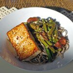 Soba Noodles with Miso-Glazed Tofu and Veggies | www.spachethespatula.com #recipe #vegan