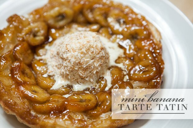 Mini Banana Tarte Tatin | www.spachethespatula.com #recipe