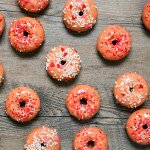 Baked Rose Water Donuts with White Chocolate Glaze | www.spachethespatula.com #recipe