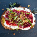 Blood Orange and Burrata Tartine | www.spachethespatula.com #recipe