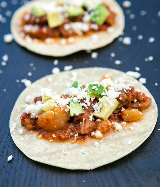 Pork Tinga Tacos | www.spachethespatula.com #recipe