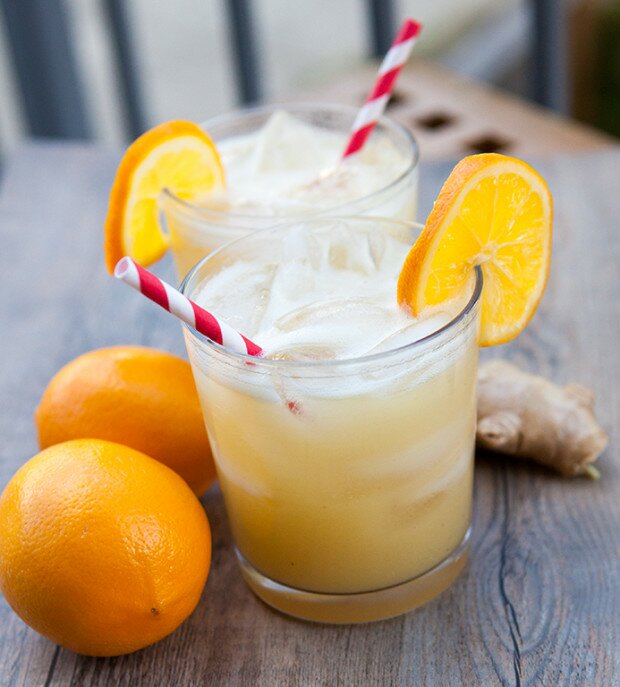 Spicy Ginger Meyer Lemonade | www.spachethespatula.com #recipe