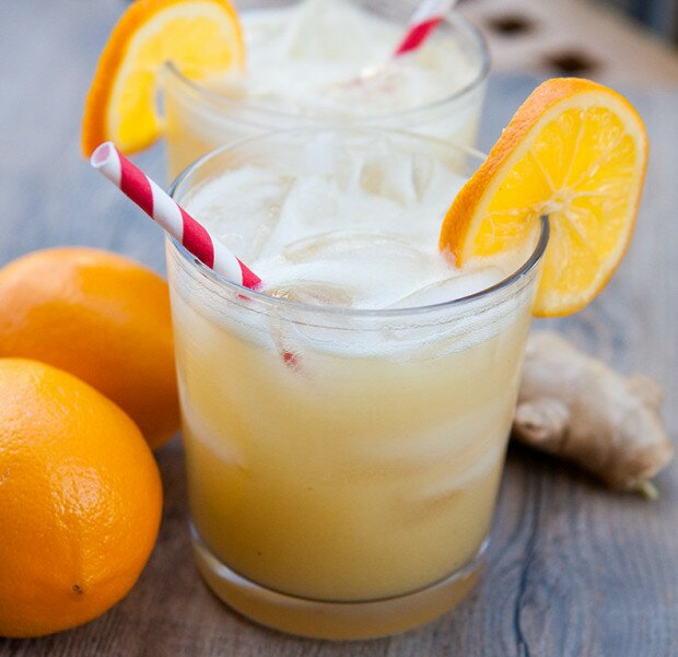 Spicy Ginger Meyer Lemonade | www.spachethespatula.com #recipe