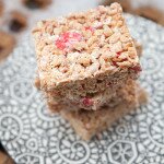 Strawberries & Cream Rice Crispies | www.spachethespatula.com #recipe